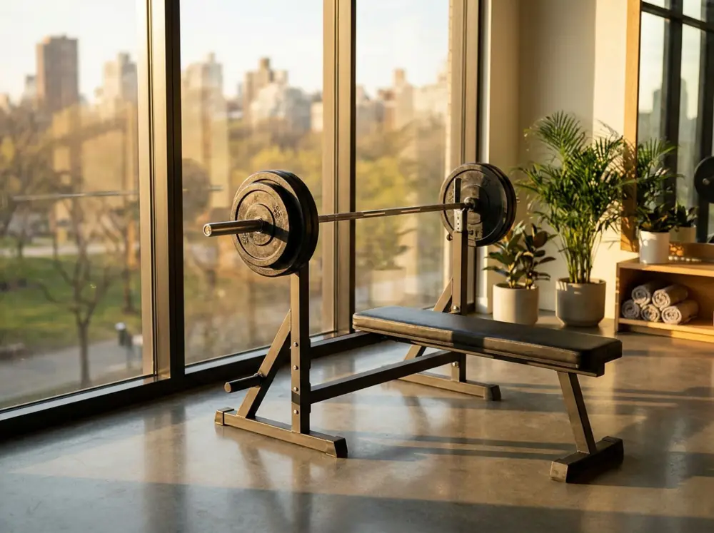 A home training setup used alongside testosterone replacement therapy