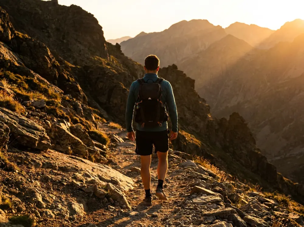 An active man on a trail, the kind of routine testosterone therapy is meant to support